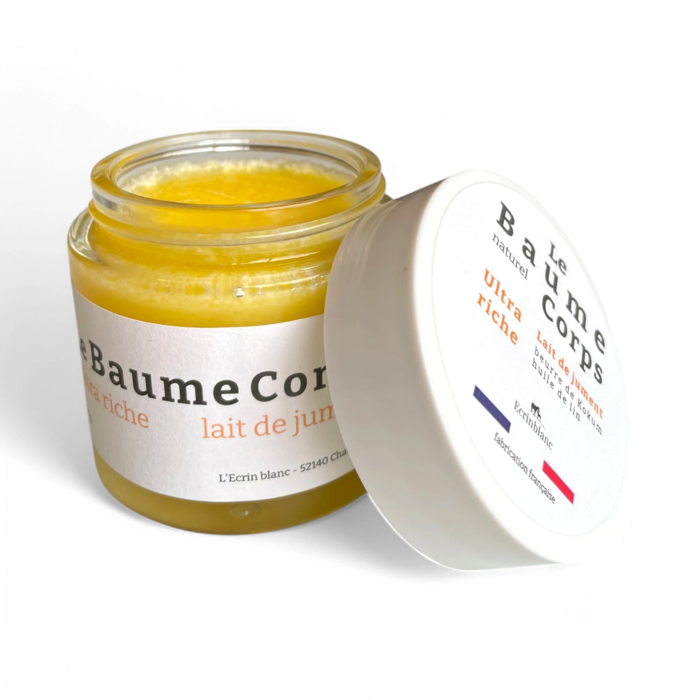 Le baume corps au lait de jument.