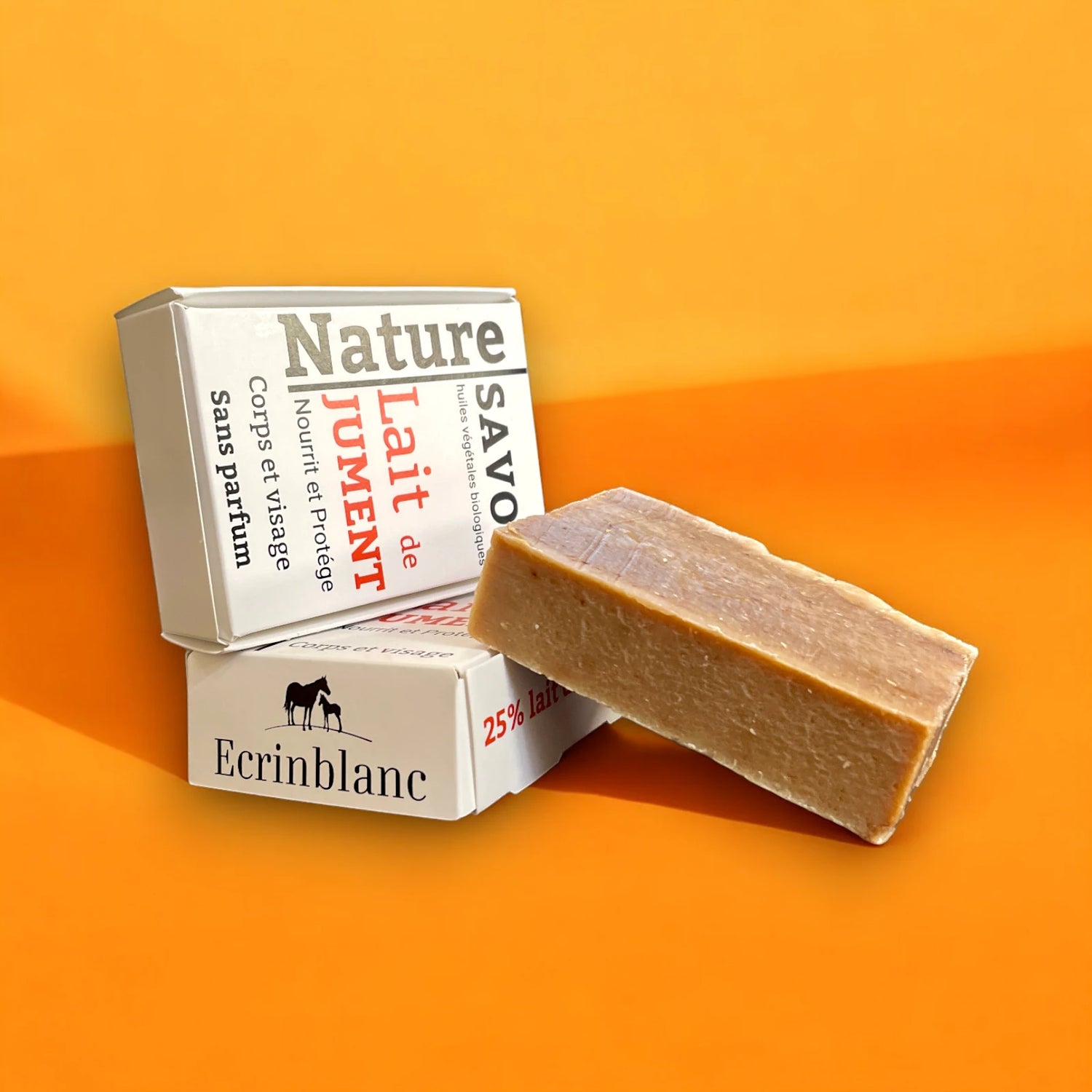 savon au lait de jument Ecrin Blanc