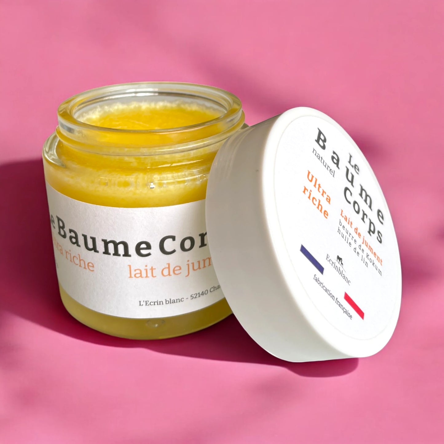 Le baume corps au lait de jument.